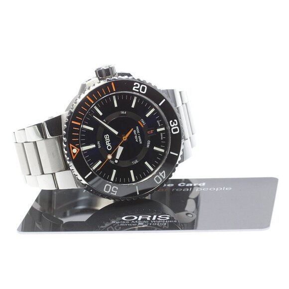 ORIS Aquis Staghorn Restoration Limited Edition 7734 Navy Dial AT Men's_844157 - Picture 2 of 12